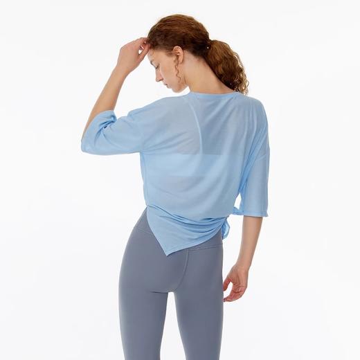 跃牌【美西西系列】宽松罩衫运动上衣轻薄瑜伽服速干跑步显瘦短袖T恤6210 商品图3