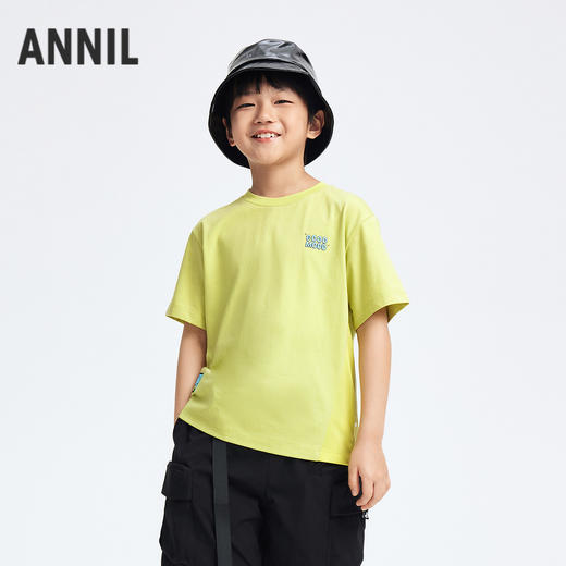 男童圆领SORONA短袖针织衫夏季新款安奈儿童装EB521154 商品图2