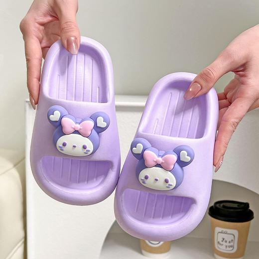 【可爱卡通图案，萌力无限】儿童拖鞋 男童女童软底 室内踩屎感凉拖 宝宝防滑洗澡浴室凉拖鞋夏季-QQ 商品图5