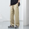 【DYF】大依优型大码男装松紧腰直筒休闲裤宽松运动休闲风潮流男士胖子长裤 商品缩略图2