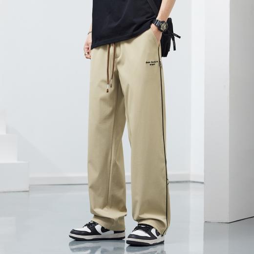 【DYF】大依优型大码男装松紧腰直筒休闲裤宽松运动休闲风潮流男士胖子长裤 商品图2