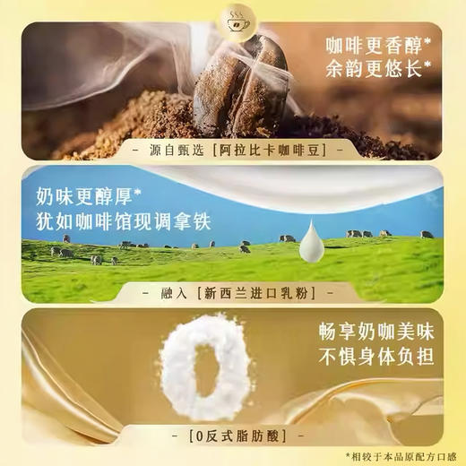 雀巢金牌馆藏海盐芝士味速溶白咖啡20g*5办公提神醒脑 商品图3