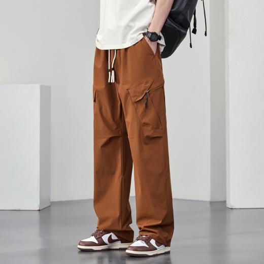 【DYF】大依优型大码休闲裤宽松直筒工装裤美式弹力运动长裤子男士胖子 商品图3