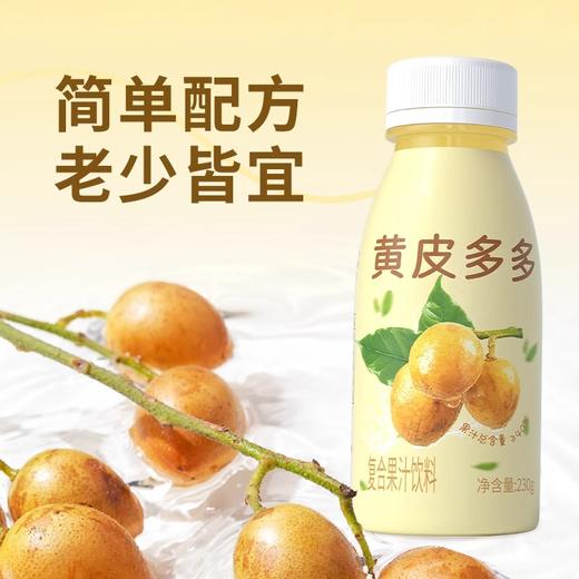 【分仓直发包邮】纯粒黄皮多多230g*10瓶 商品图2