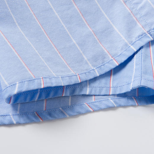 【100棉】罗蒙男士长袖条纹衬衫百搭通勤商务职业衬衫经典舒适翻领男衬衣 商品图8