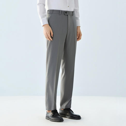 圣得西男士免烫易打理休闲西裤2025秋季款时尚商务通勤易搭长裤 商品图1