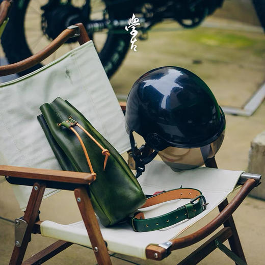 学古|传家壶·迷你全手工真皮壶包Horween款 便携随身包户外牛皮 商品图3