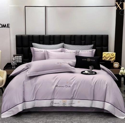 轻奢高级感全棉宽边可可熊四件套G117800030 商品图0