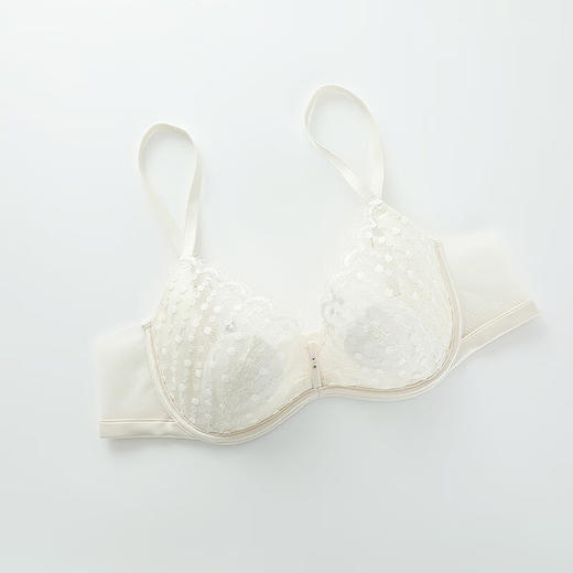 【3F】安莉芳蕾丝单层围兔耳朵性感文胸女大胸显小内衣EB00807 商品图4