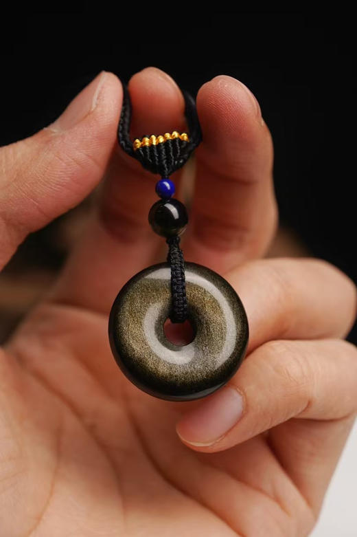 黑曜石平安扣 商品图4