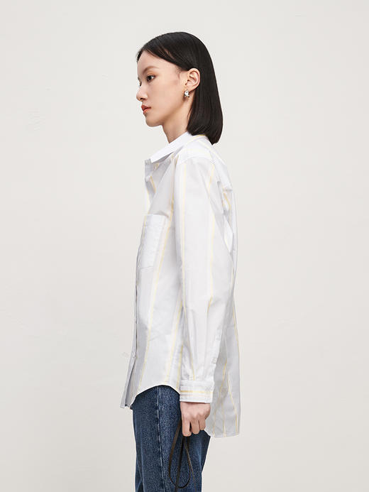 IN AND ON 定制条纹色织小翻领休闲衬衫 52276 商品图3