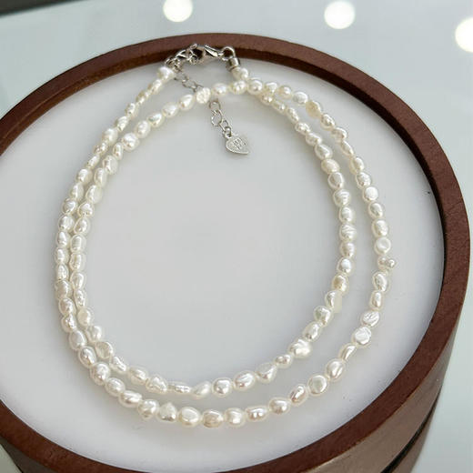 【佐奈美（SANAMI）淡水珍珠项链】超迷你巴洛克keshi 亲肤不易过敏 可调解项链尺寸 比普通的珍珠项链更百搭 商品图8