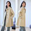 VICTORIA&VERA女装春季“巴恩风”高级感气质显瘦百搭全棉中长款条纹袖风衣 商品缩略图5