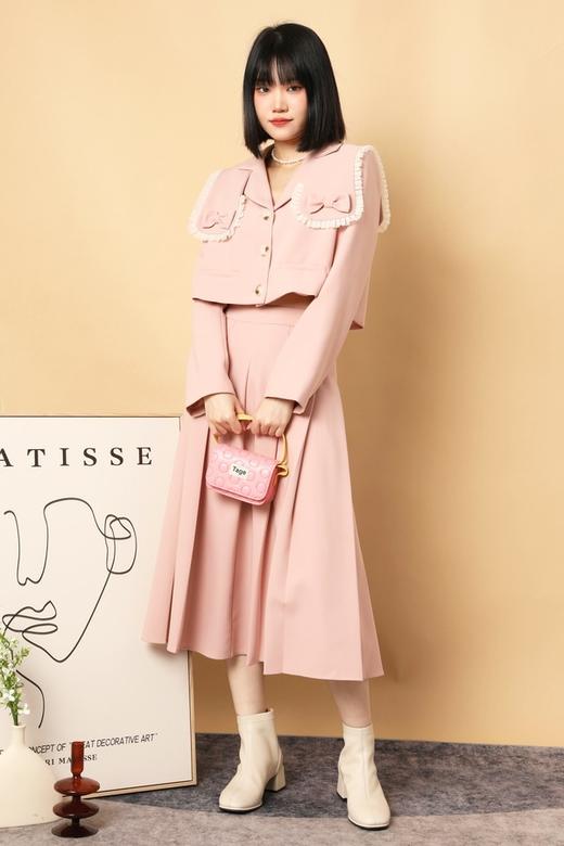 Stay2Weeks 粉色花朵蕾丝套装 15487 商品图0