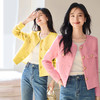 VICTORIA&VERA女装春季“法香告白”小香风高级感减龄金扣圆领短款外套 商品缩略图7