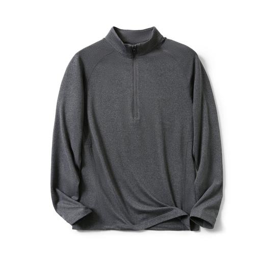 人气单品！2025新款远红外磨绒保暖吸湿高弹秋冬户外女士男士半拉链打底长袖T 商品图7