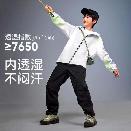 水孩儿童装2024秋季女童风衣男童外套三防户外休闲运动风保暖时尚 商品图4