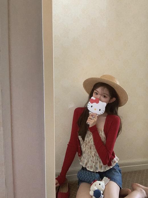 金蘑菇菇 XS码 花束恋爱/碎花慵懒度假风连衣裙夏 商品图4