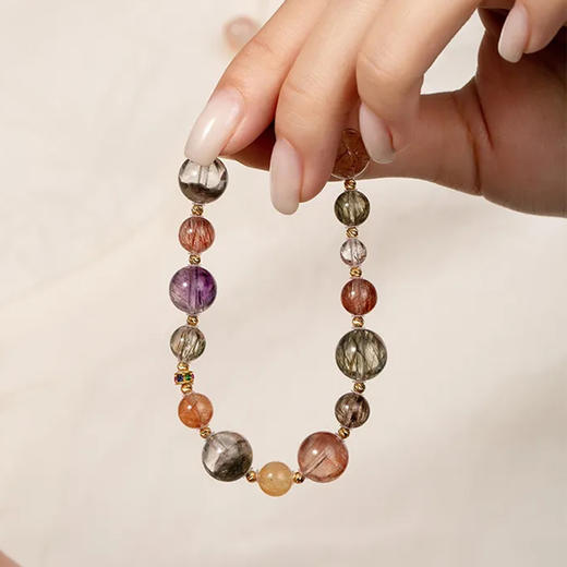 新中式18K金超七水晶手串 商品图2