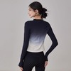 跃牌【美西西系列】高颜值瑜伽服T恤女渐变色紧身显瘦运动上衣专业跑步训练健身长袖CX-6207 商品缩略图1