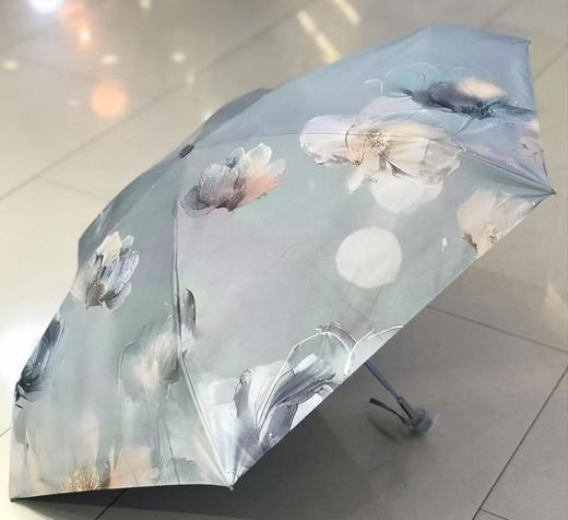 优品堂『浅夏花开』五折超轻同色骨架黑胶太阳☀伞 商品图5