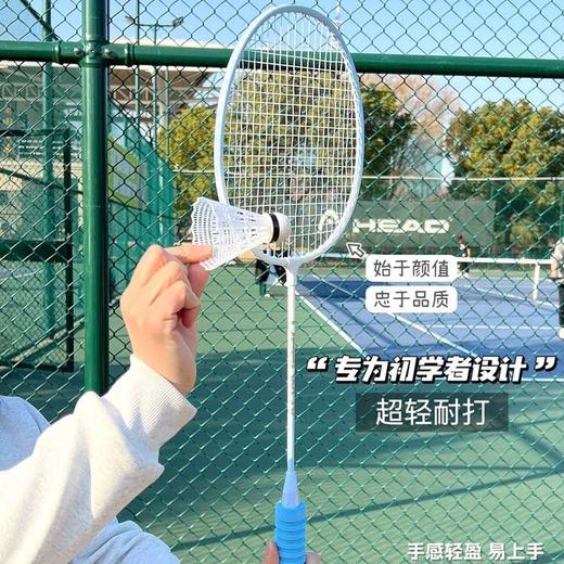 【送3个尼龙球 1个球包】德尔惠羽毛球拍 超轻易上手 防滑减震手柄 003 商品图3