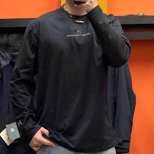 正品HELLYHANSEN/HH 春季吸湿速干轻户外都市休闲长袖T恤，男女均可  
尺码M-XXL 商品图1