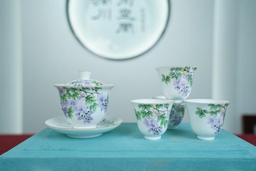 水点紫藤盖碗套系盖碗 商品图0