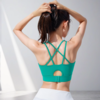 跃牌【美西西系列】一体固定杯细肩带交叉美背防震跑步瑜伽背心WX-391 商品缩略图4