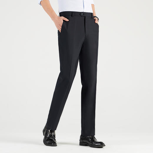 圣得西易打理羊毛西装裤男士2025秋季款商务职业正装休闲长裤 商品图2