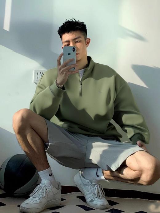 【💕斯辰唯佳 半高领拉链情侣卫衣A72-8902】💥 五色可选，S-3XL🍷，最大可穿到190斤！ ✅客供最新弹力纤维厚实面料，💯拿在手里有分量还不变形，亲肤舒适，透气性好！ 商品图1