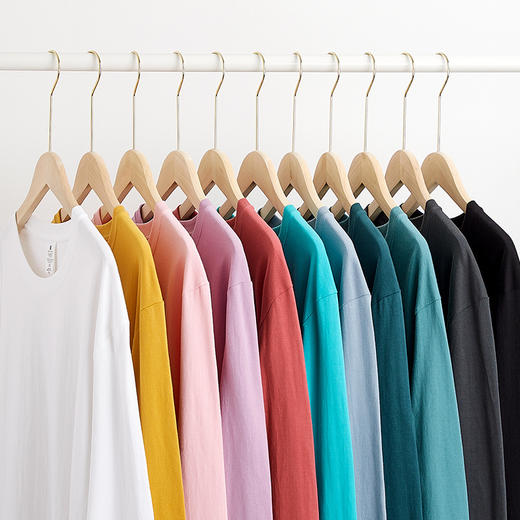 【59元拍2件】【230克重磅纯棉】秋季男女同款纯棉休闲宽松长袖T恤 商品图1