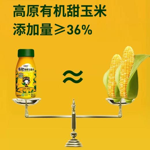 芸岭高原有机鲜榨玉米汁（0添加0糖）230g*10瓶 商品图6