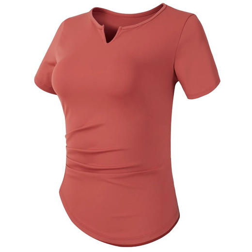 跃牌【美西西系列】紧身运动上衣女短袖短款性感修身健身服网红速干衣瑜伽T恤DX-226 商品图4