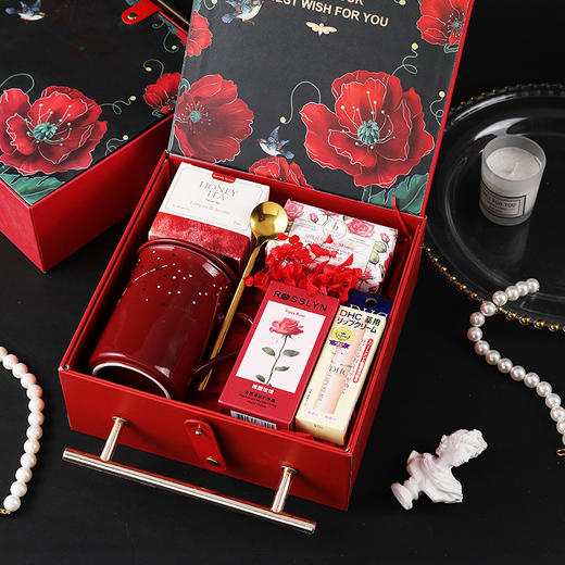 女神节礼物【邂逅花蕊礼盒】送母亲女生节礼品 创意实用伴手礼 三八妇女节日礼盒套装  商品图3
