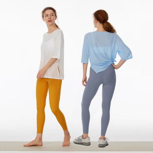 跃牌【美西西系列】宽松罩衫运动上衣轻薄瑜伽服速干跑步显瘦短袖T恤6210 商品图4