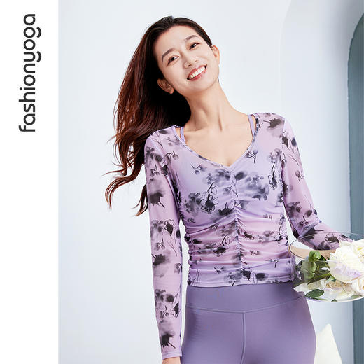 F15331网纱抽褶长袖外搭 商品图3