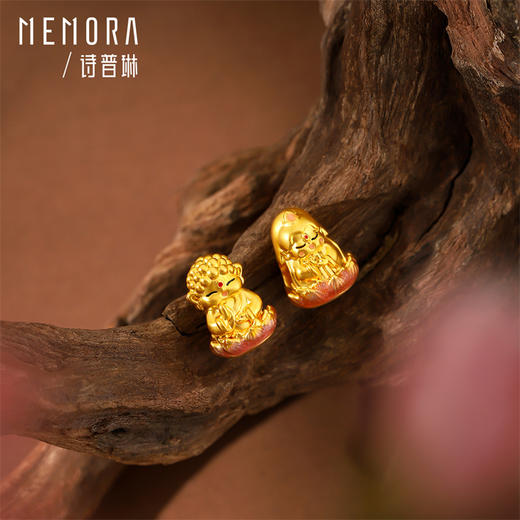 【福利拼团】小神仙转运珠 黄金足金观音如来月老财神钟馗转运珠MEMORA诗普琳HPE27201（线上专供） 商品图5