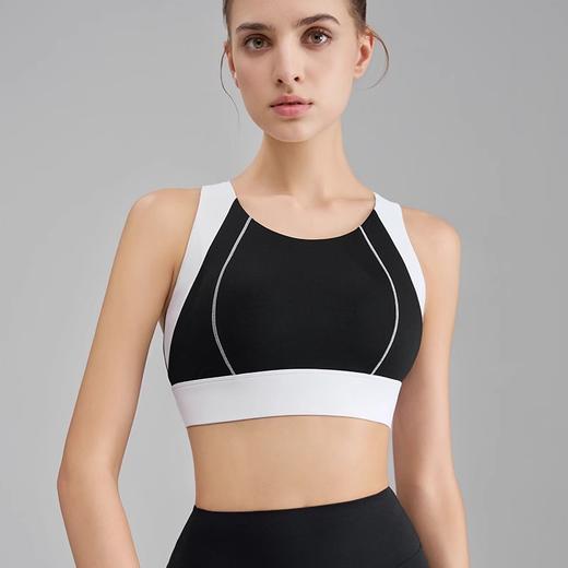 跃牌【美西西系列】新款春夏撞色固定杯运动内衣女高强度包裹瑜伽服跑步防震文胸WX-5928 商品图4