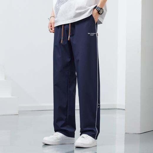 【DYF】大依优型大码男装松紧腰直筒休闲裤宽松运动休闲风潮流男士胖子长裤 商品图3