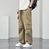【DYF】大依优型大码男装直筒休闲裤运动松紧腰宽松休闲风长裤胖子 商品缩略图3