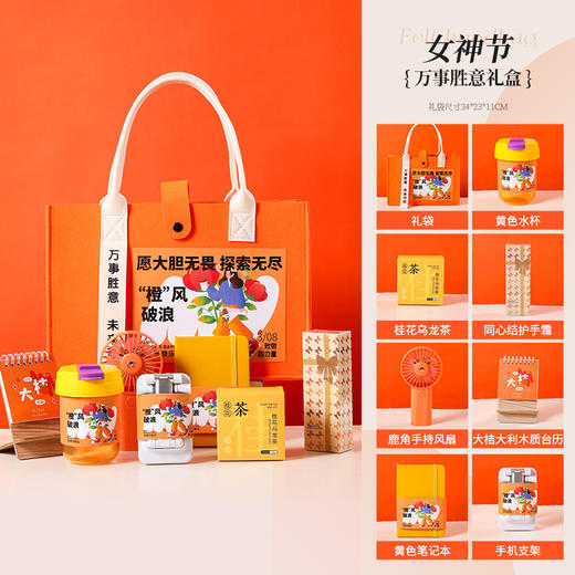 【橙风破浪 毛毡手提包】女神节礼物 创意实用礼品送母亲朋友伴手礼礼品 送员工节日福利 商品图14