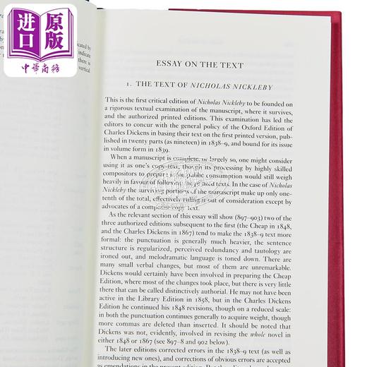 预售 【中商原版】尼古拉斯尼克尔比的一生与历险记 The Life and Adventures of Nicholas Nickleby 英文原版 Charles Dickens 商品图2