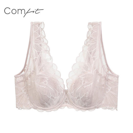 【3F】Comfit【兔耳朵杯】蕾丝背心式超薄内衣女大码文胸CB00171 商品图3
