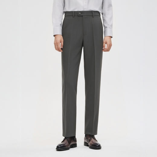 圣得西男士免烫易打理休闲西裤2025秋季款时尚商务通勤易搭长裤 商品图2