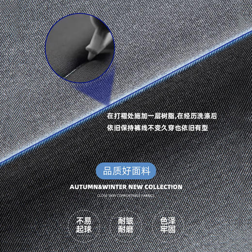 【零压裤】圣得西易打理商务西装裤男25秋季新款挺括垂顺正装长裤 商品图3