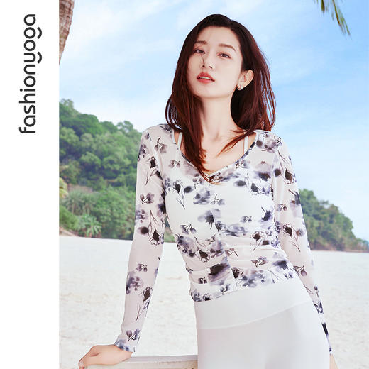 F15331网纱抽褶长袖外搭 商品图6