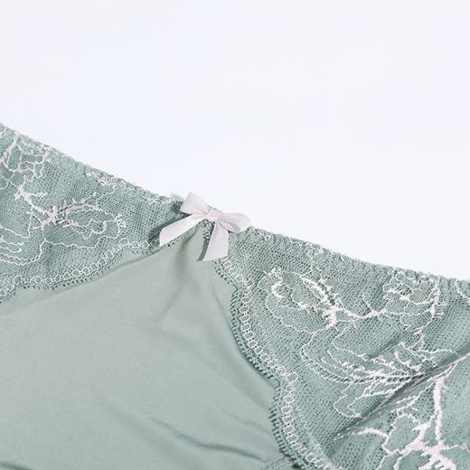 【3F】安莉芳薄款冰丝内裤棉底档女士蕾丝中腰三角裤E300166 商品图2