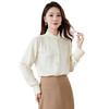 QS-22599630原创春夏新款长袖真丝衬衫女桑蚕丝显瘦衬衣女22599630 商品缩略图4