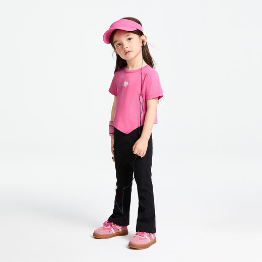 女童圆领液氨短袖针织衫夏季新款安奈儿童装实体店同款AG511591 商品图7